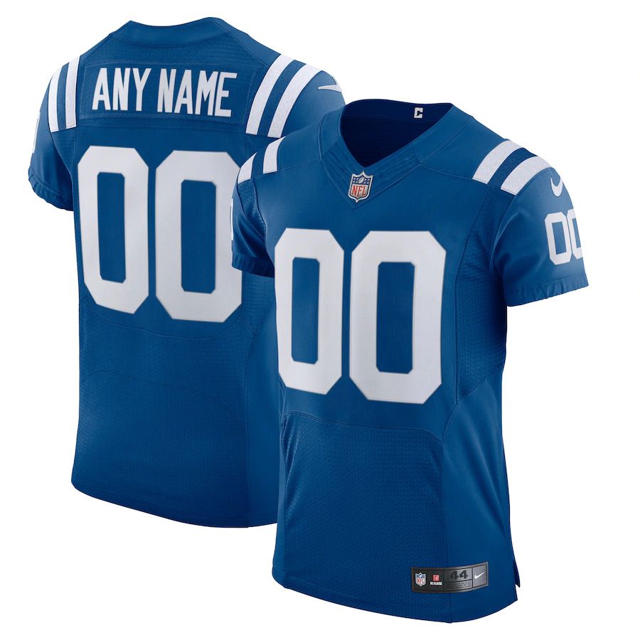 Men Indianapolis Colts Nike Royal Vapor Elite Custom NFL Jersey